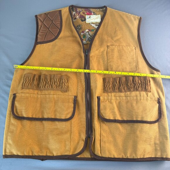 American Field Sportswear Mens Hunting Duck Pheasant Vest Jacket Size L Vintage - Picture 10 of 12